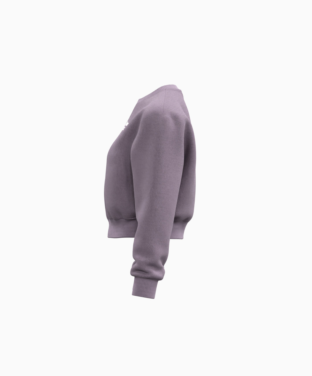 Purple sweatshirt on a white background