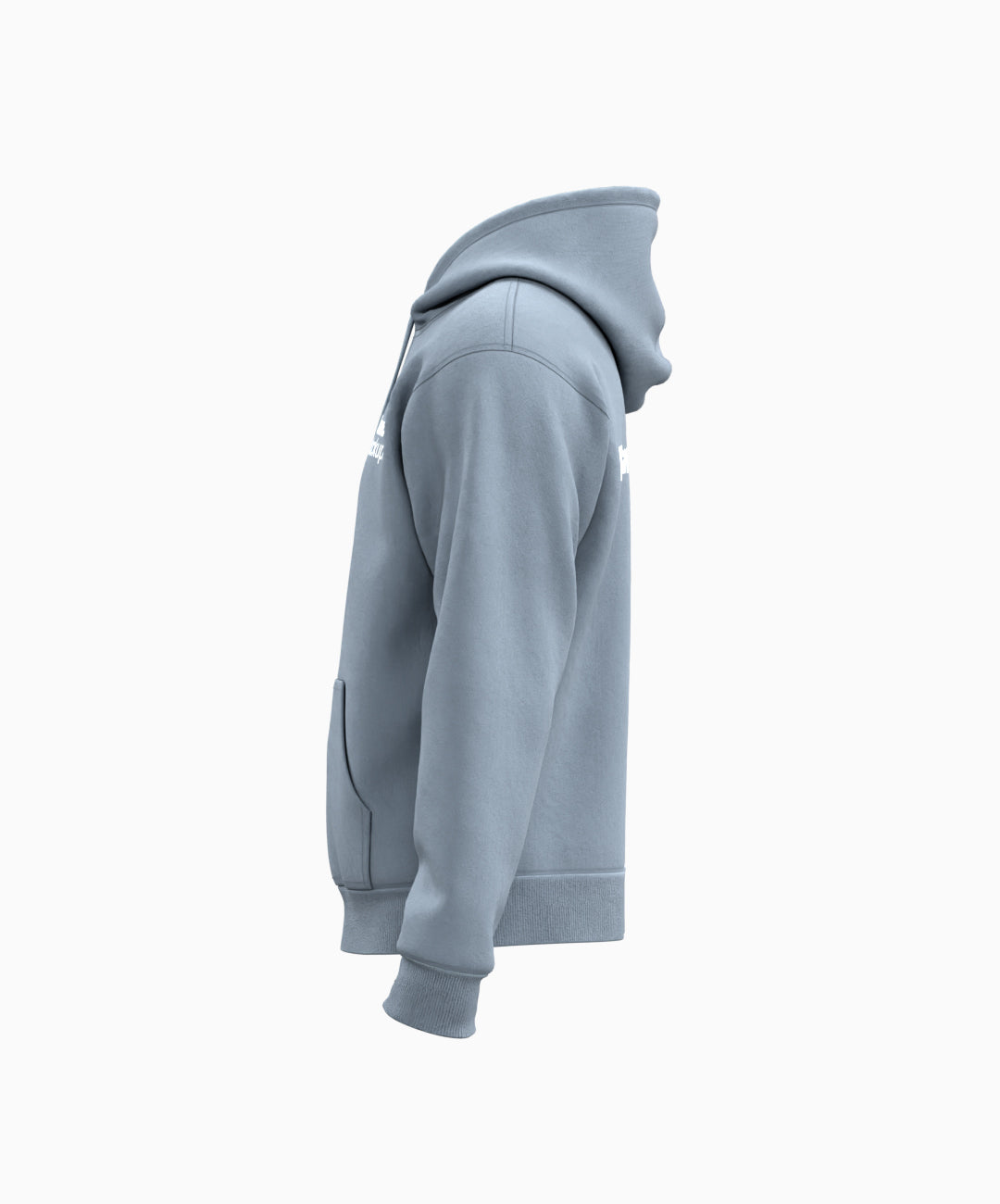 Gray hoodie on a white background