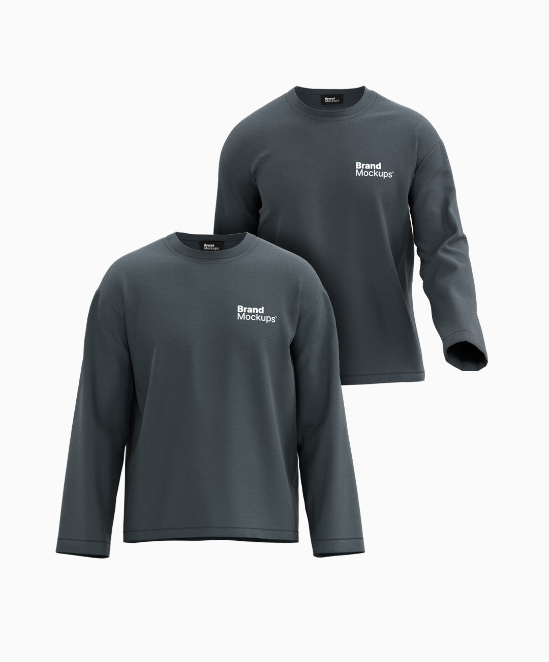 Longsleeve T-Shirt 3D Mockup - Bundle