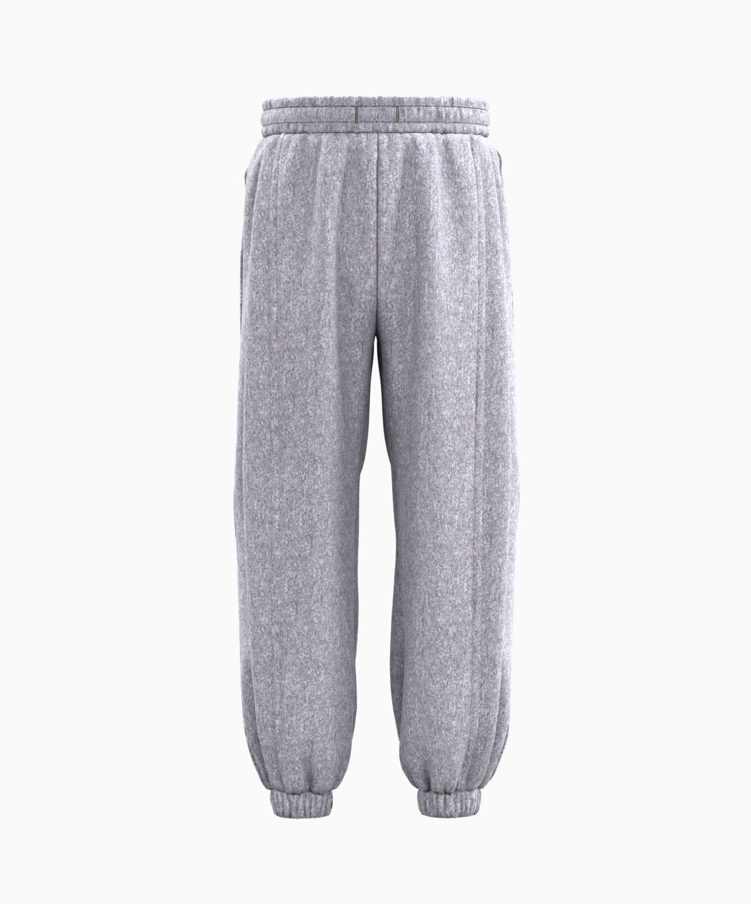 Gray sweatpants on a white background