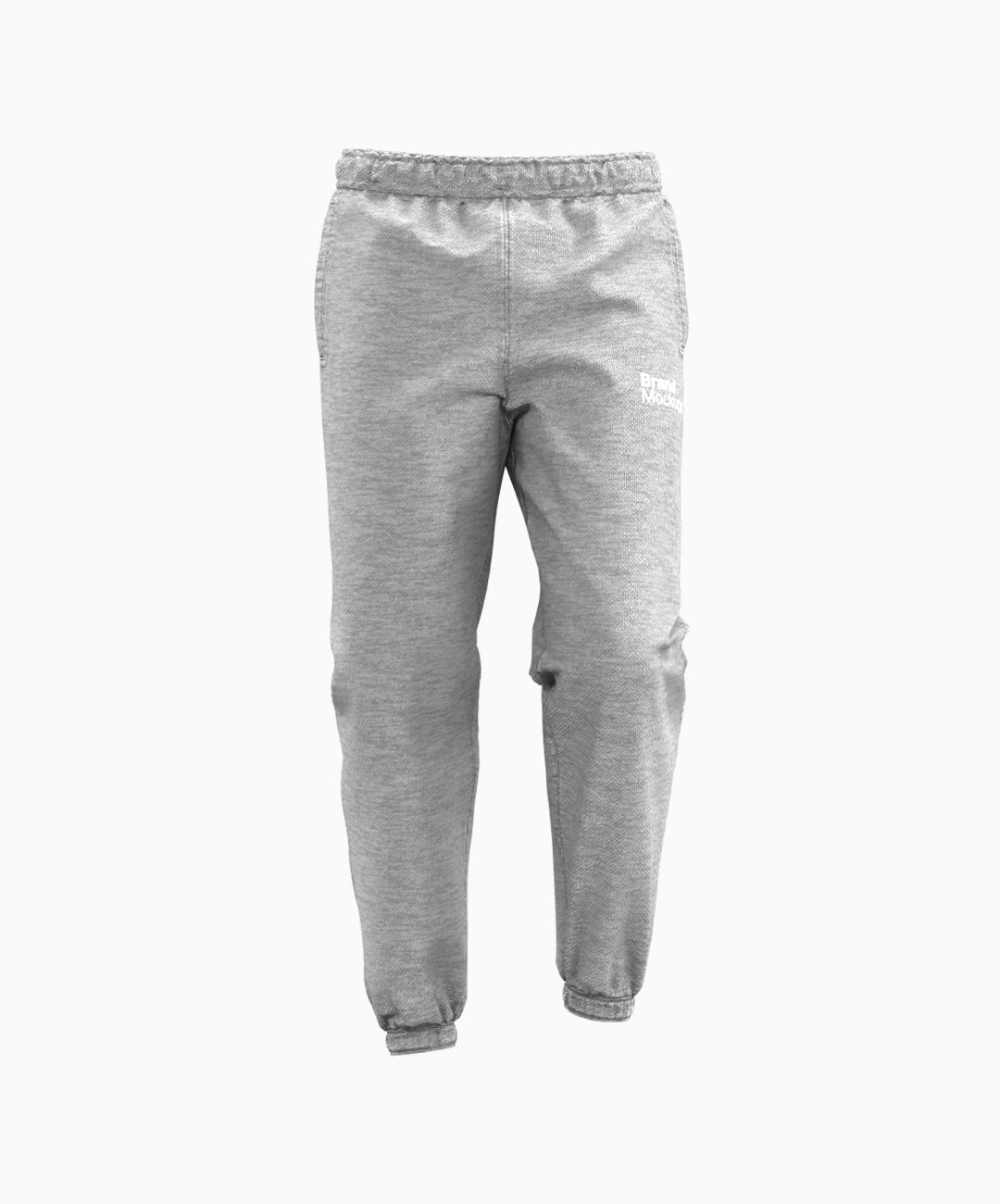 Gray sweatpants on a white background