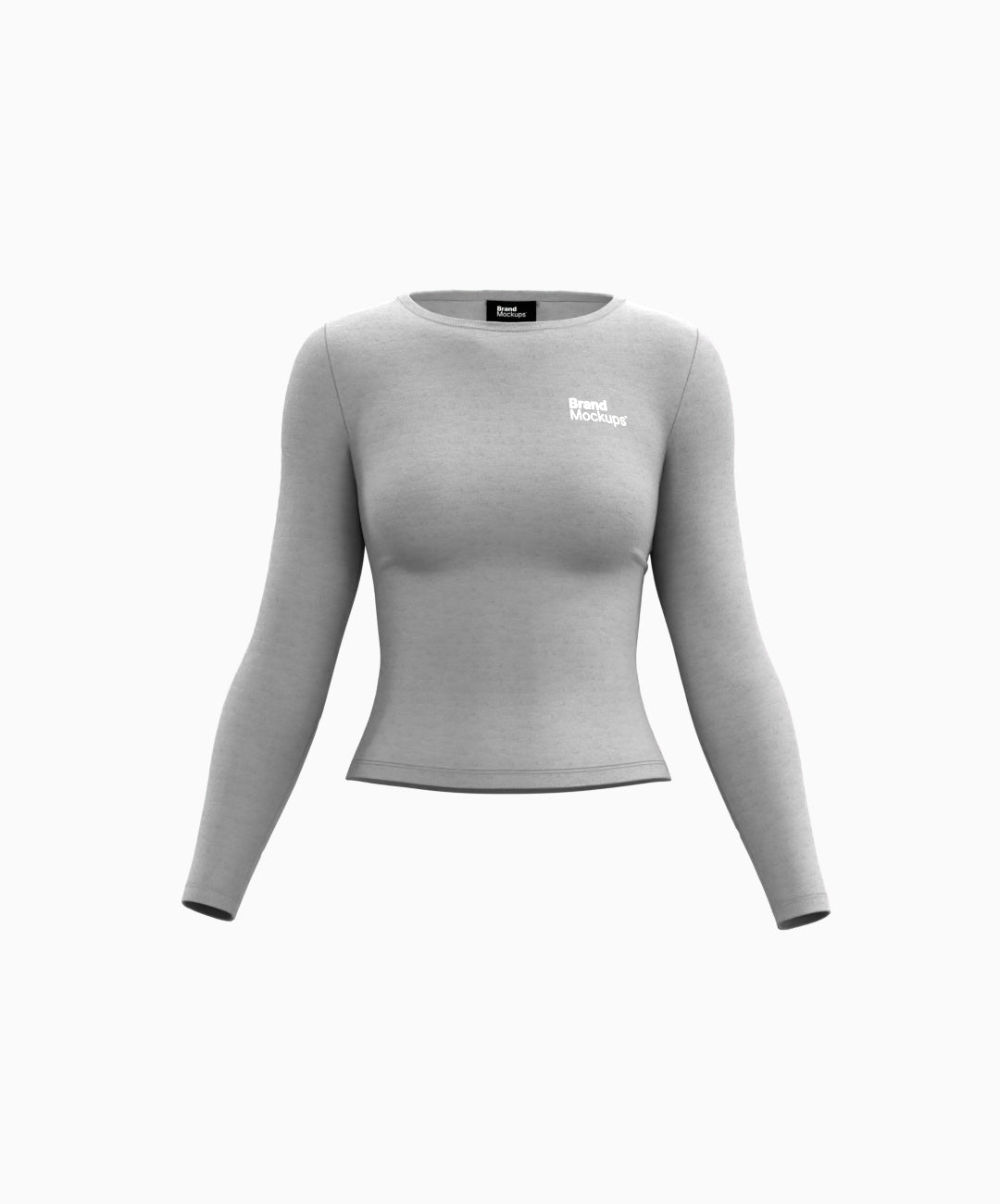 Fitted Long Sleeve 3D Mockup - Brand Mockups
