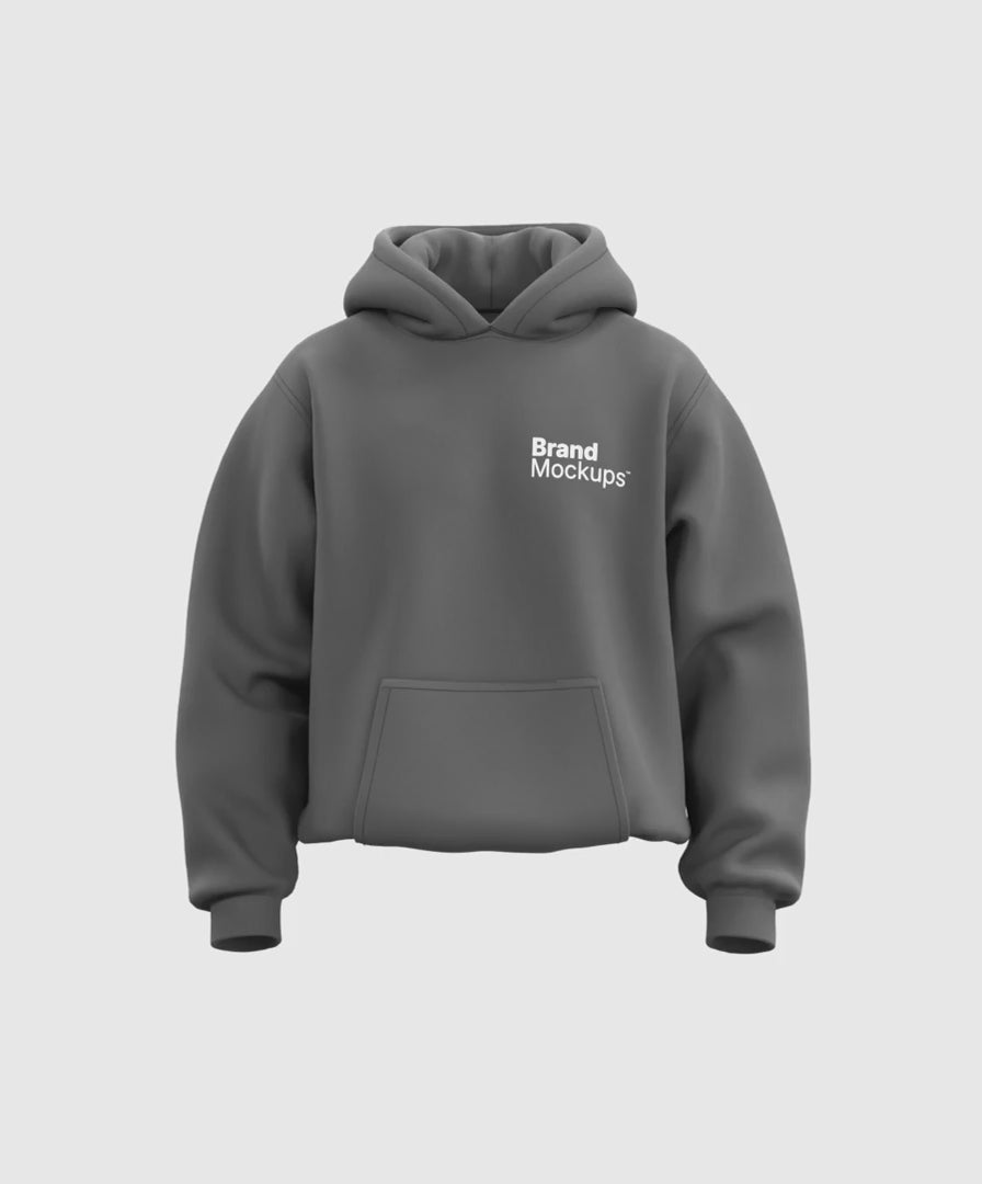 Boxy Hoodie 3D Mockup