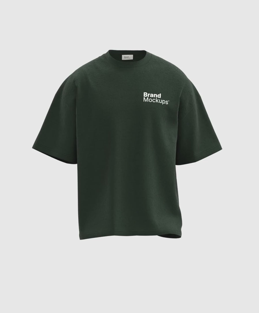 Oversized T-Shirt 3D Mockup - Bundle