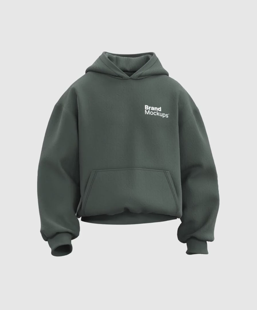 Boxy Hoodie 3D Mockup - Bundle