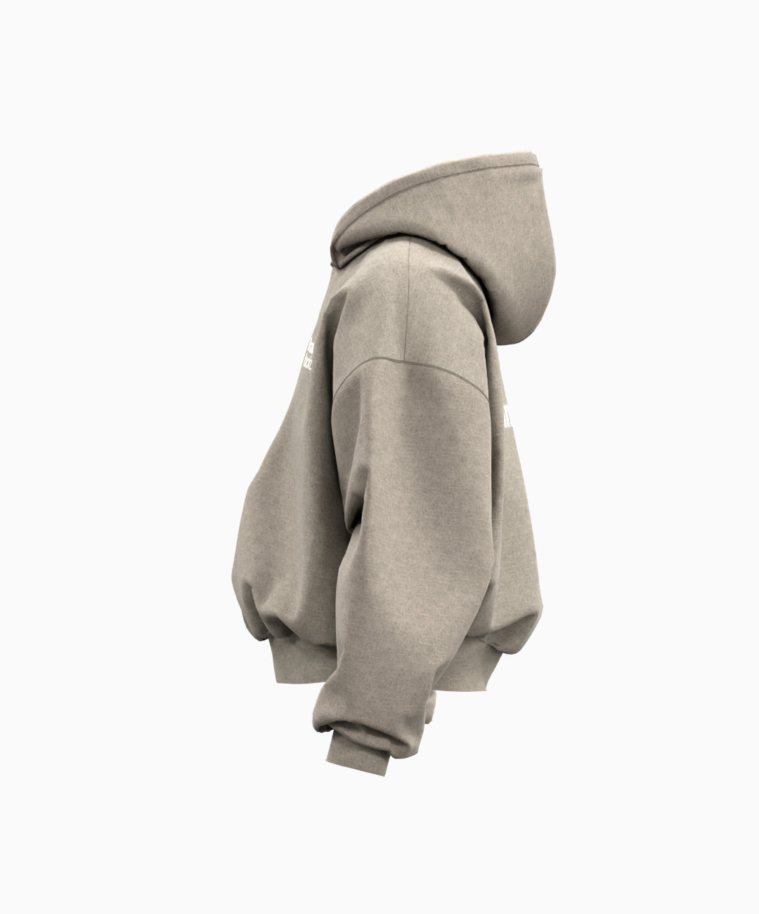 Cropped Puff Hoodie Mockup