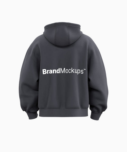 Boxy Hoodie 3D Mockup - Brand Mockups