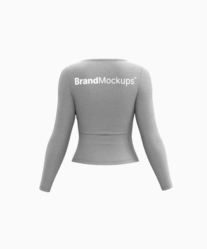 Fitted Long Sleeve 3D Mockup - Brand Mockups
