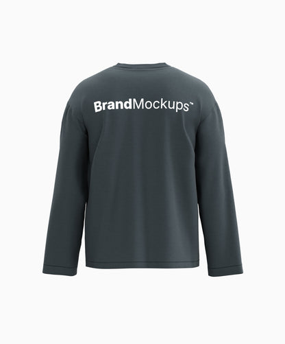 Longsleeve T-Shirt 3D Mockup - Brand Mockups