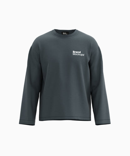 Longsleeve T-Shirt 3D Mockup - Brand Mockups