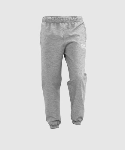 Gray walking animated sweatpants on a white background