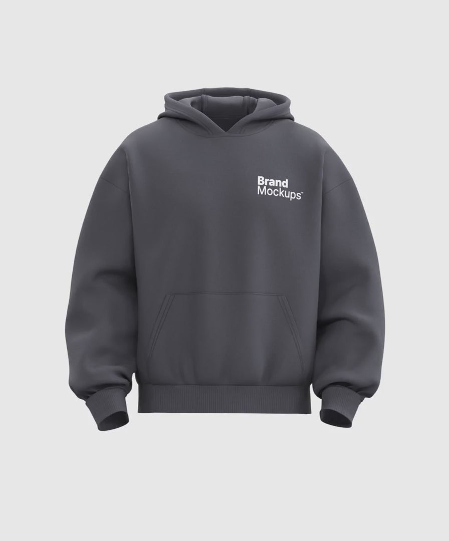Boxy Hoodie 3D Mockup