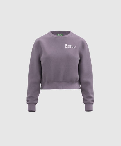 Cropped Sweatshirt 3D Mockup